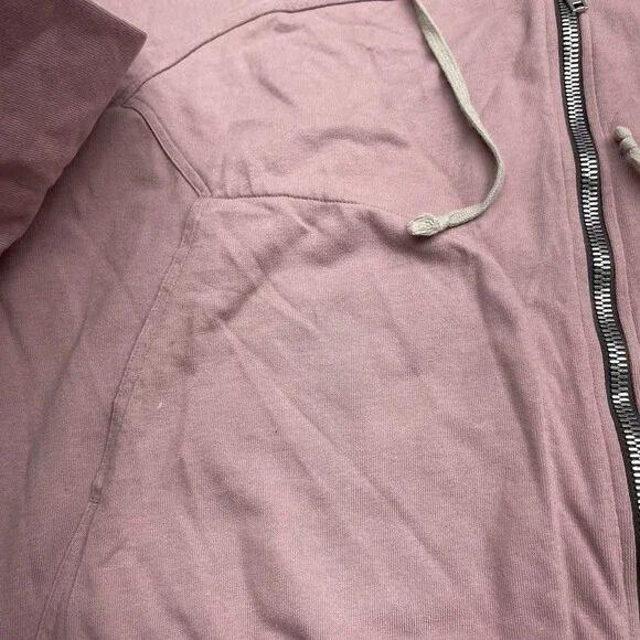 Rick Owens Lido Dusty Pink Windbreaker Hooded Jacket Mens Size L RU01D3241-BA